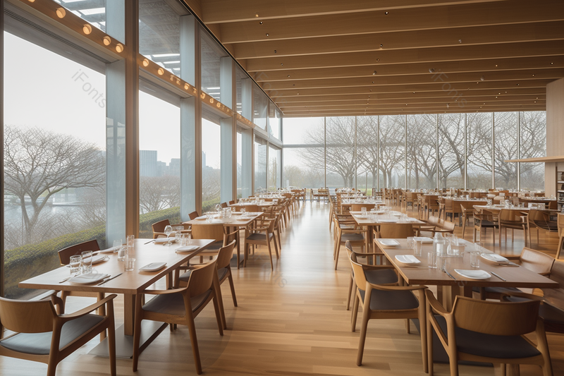 明亮广阔的餐厅内部实拍摄影图,高清,摄影图,摄影图片,图片大全,摄影图免费下载